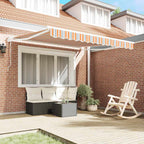 Toldo Retráctil Multicolor 350 x 250 cm Poliéster y Aluminio