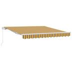 Toldo Retráctil Multicolor 350 x 250 cm Poliéster y Aluminio