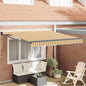 Toldo Retráctil Antracita 350 x 250 cm Poliéster y Aluminio