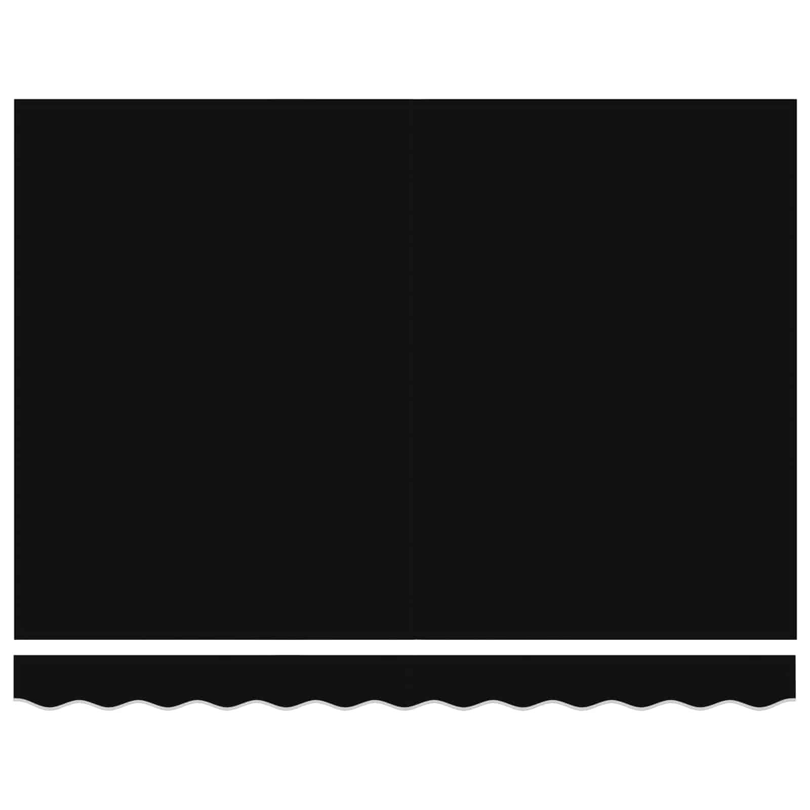 Toldo Retráctil Negro 350 x 250 cm Poliéster y Aluminio