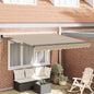 Toldo Retrátil Bege 350 x 250 cm Poliéster e Alumínio