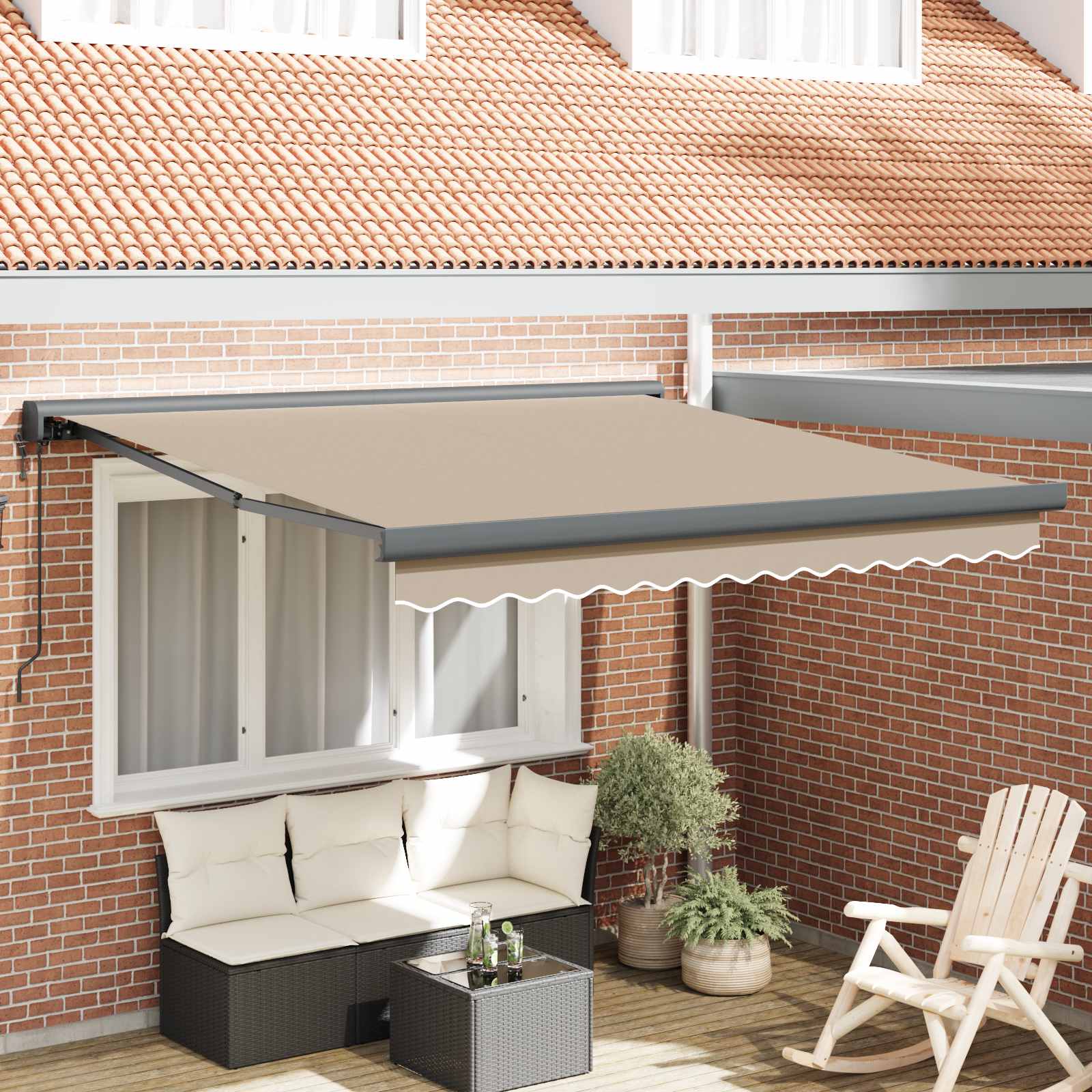 Toldo 300 x 250 x 165 cm Poliéster y Aluminio