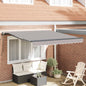 Toldo Retrátil 300 x 250 cm Tecido e Alumínio
