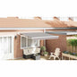 Toldo Retrátil Antracite 400 x 200 cm Poliéster e Alumínio