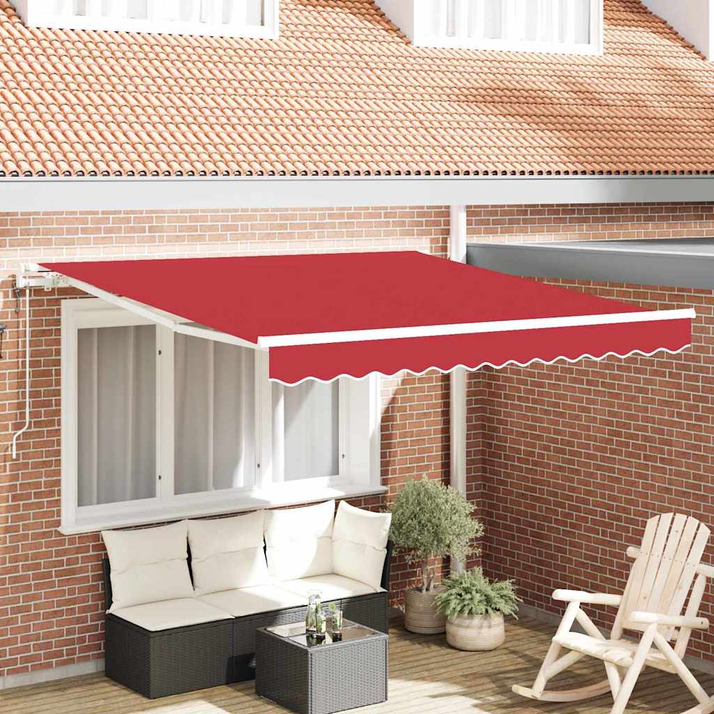 Toldo Retráctil Eléctrico 2,5 x 2 m 100% Poliéster y Aluminio