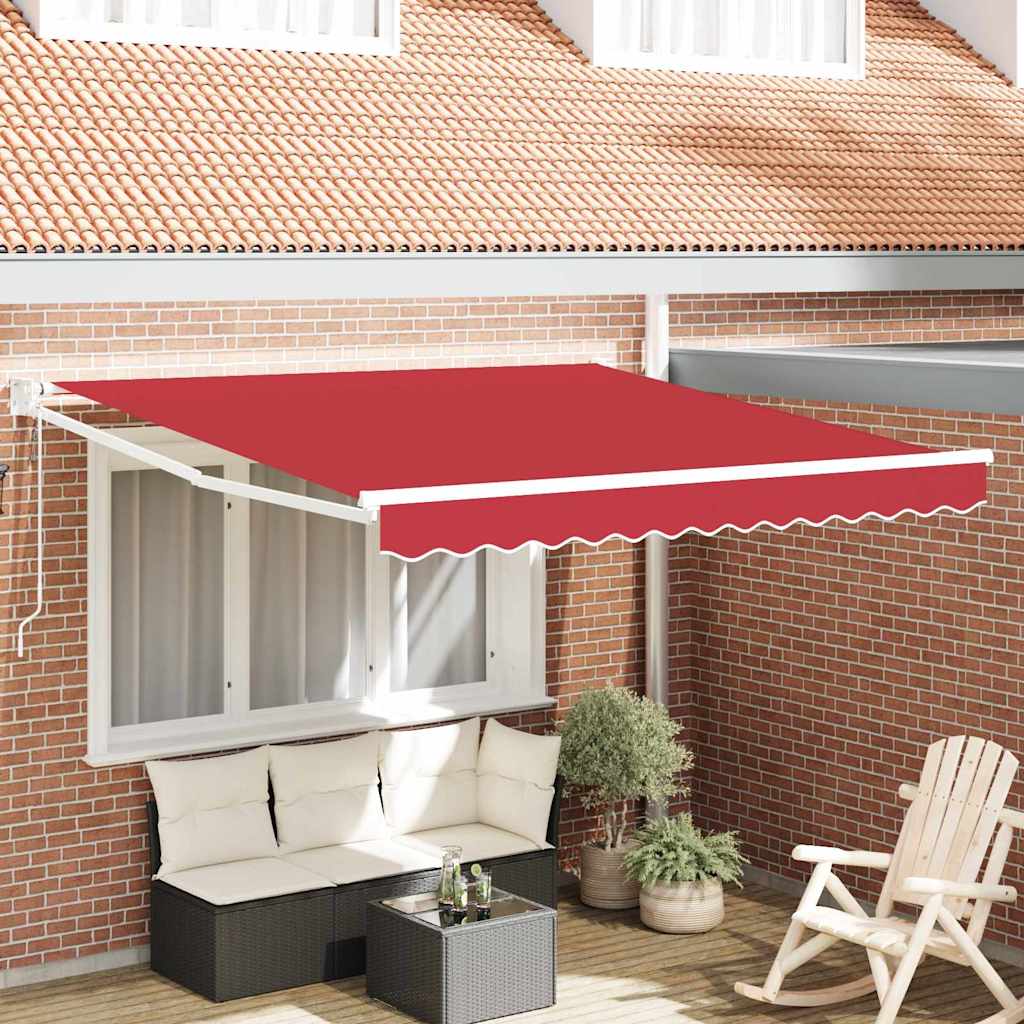 Toldo Retrátil Antracite 350 x 200 cm Poliéster e Alumínio