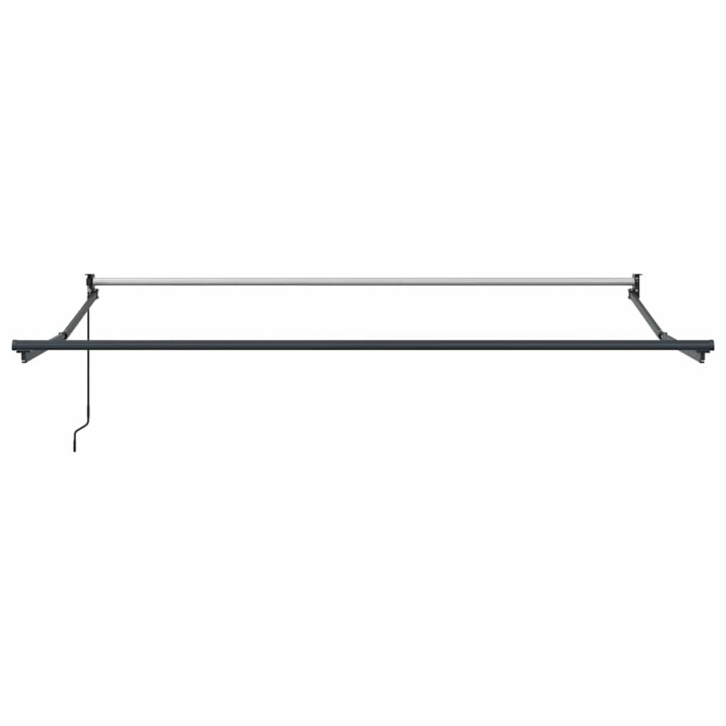Toldo Retráctil Manual Rojo 350 x 250 cm Poliéster y Aluminio