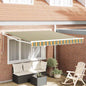 Toldo retrátil Amarelo 300 x 250 cm 100% Poliéster e Alumínio