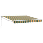 Toldo Retráctil Multicolor 350 x 250 cm Poliéster y Aluminio