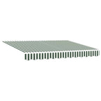Toldo Retráctil Verde y 350 x 250 cm Poliéster y Aluminio