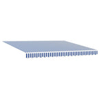 Toldo Retráctil Manual Azul y 400 x 300 cm Poliéster y Aluminio