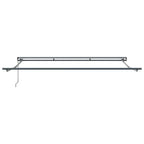 Toldo Retráctil Manual Azul y 400 x 300 cm Poliéster y Aluminio