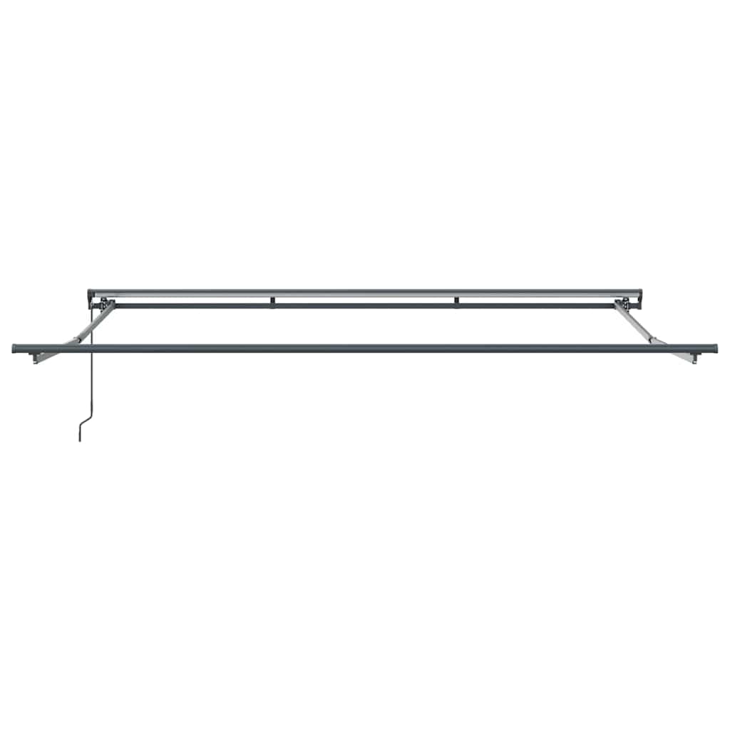 Toldo Retráctil Manual Azul y 400 x 300 cm Poliéster y Aluminio