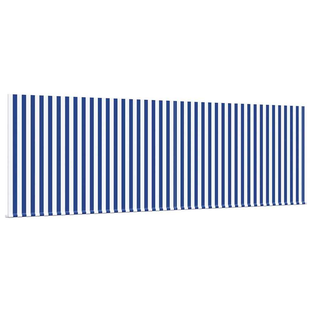Toldo Retráctil Azul y 400 x 300 cm Poliéster y Aluminio
