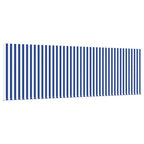 Toldo Retráctil Azul y 400 x 300 cm Poliéster y Aluminio