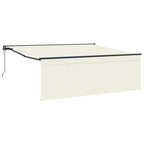 Toldo Retráctil Crema 400 x 300 cm Poliéster y Aluminio