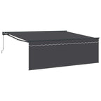 Toldo Retráctil Antracita 400 x 300 cm Poliéster y Aluminio
