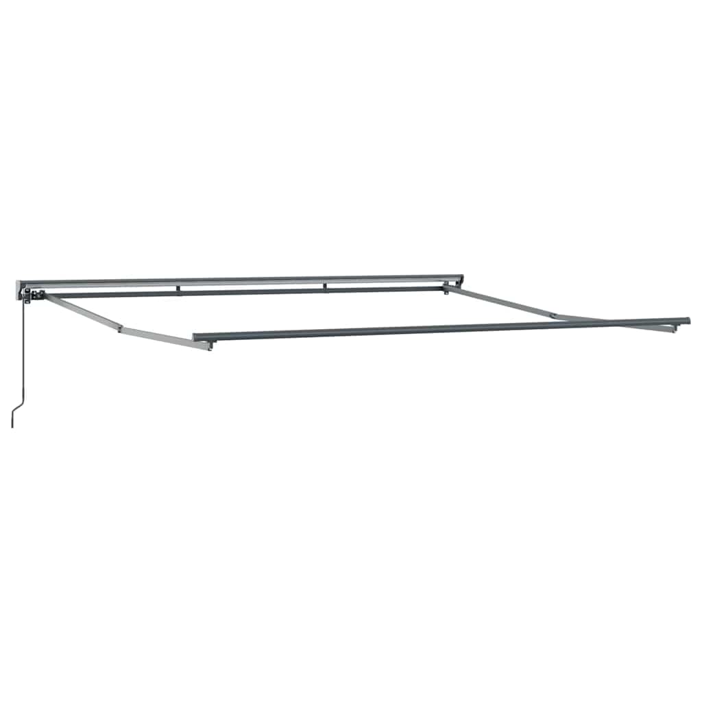 Toldo Retráctil Antracita 400 x 300 cm Poliéster y Aluminio