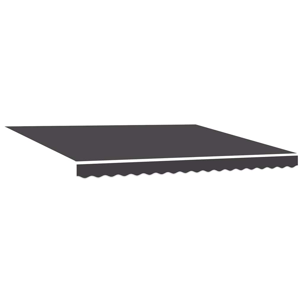 Toldo Retráctil Antracita 400 x 300 cm Poliéster y Aluminio