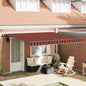 Toldo Retrátil 300 x 250 cm Poliéster e Aço