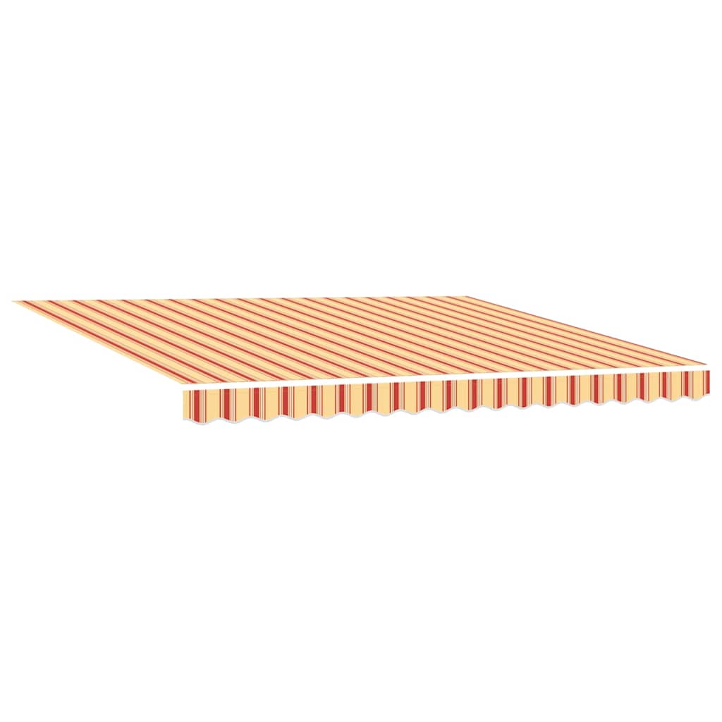 Toldo Retráctil Manual Amarillo y Naranja 400 x 300 cm