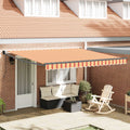 Toldo Retráctil Amarillo y Naranja 400 x 300 cm