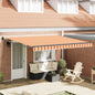 Toldo Retrátil Amarelo e Laranja 400 x 300 cm