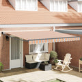 Toldo Retráctil Multicolor 400 x 300 cm Poliéster y Aluminio