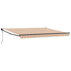 Toldo Retráctil Multicolor 400 x 300 cm Poliéster y Aluminio