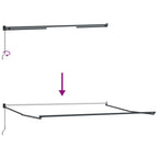 Toldo Retráctil Manual 400 x 300 cm Poliéster y Aluminio