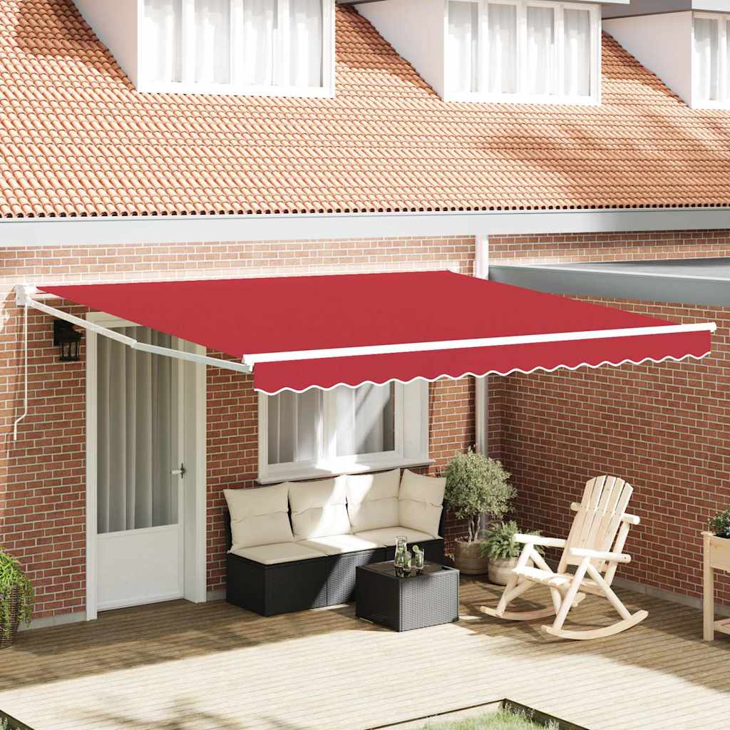 Toldo retrátil Amarelo 300 x 250 cm 100% Poliéster e Alumínio