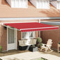 Toldo retrátil Amarelo 300 x 250 cm 100% Poliéster e Alumínio
