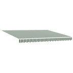 Toldo Retráctil Verde y 400 x 300 cm Poliéster y Aluminio