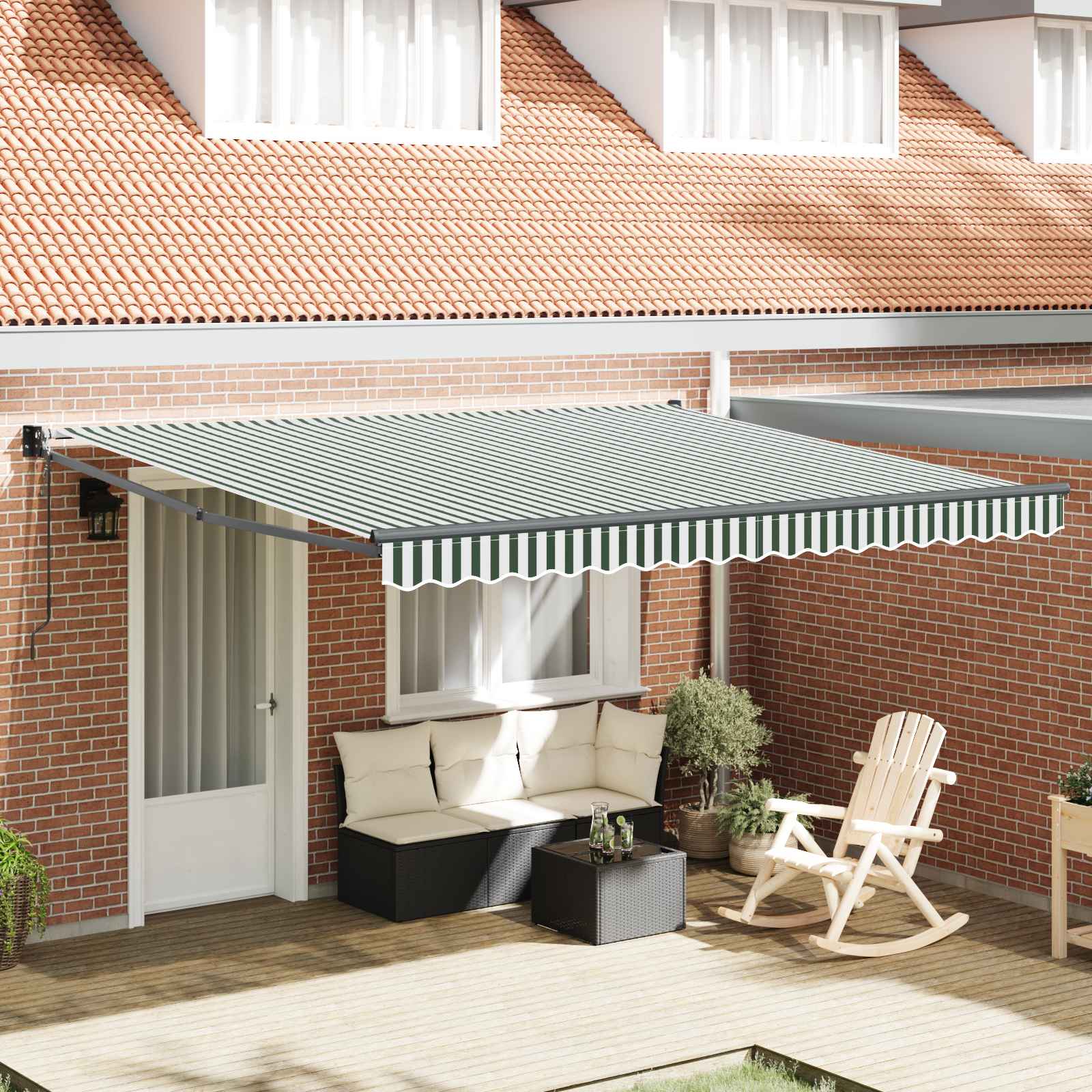 Toldo Amarelo e Laranja 350 x 250 x 165 cm Poliéster