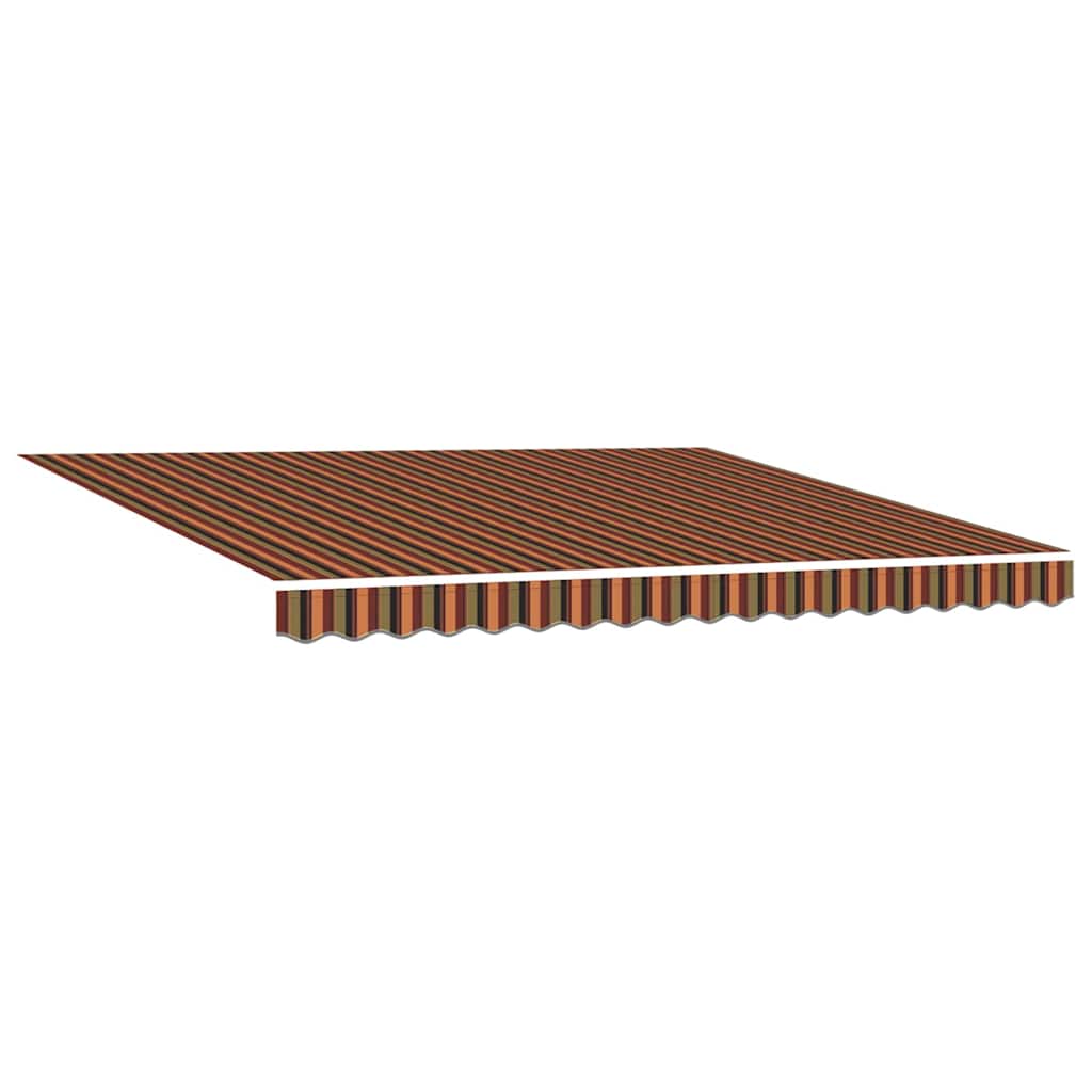 Toldo Retráctil Manual Amarillo y Naranja 400 x 350 cm