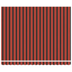 Toldo Retráctil Manual Amarillo y Naranja 400 x 350 cm
