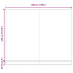 Toldo Manual Beige 400 x 350 cm Poliéster y metal