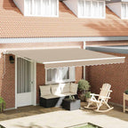 Toldo Retráctil Eléctrico 2,5 x 2 m 100% Poliéster y Aluminio