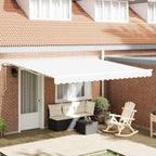 Toldo Retráctil Eléctrico 2,5 x 2 m 100% Poliéster y Aluminio
