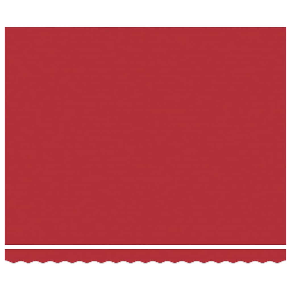 Toldo Manual Rojo 400 x 350 x 165 cm Poliéster y metal
