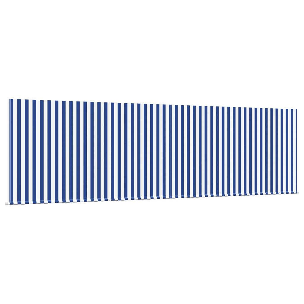 Toldo Retráctil Manual Azul y 400 x 300 cm Poliéster y Aluminio