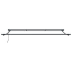 Toldo Retráctil Manual Azul y 400 x 300 cm Poliéster y Aluminio