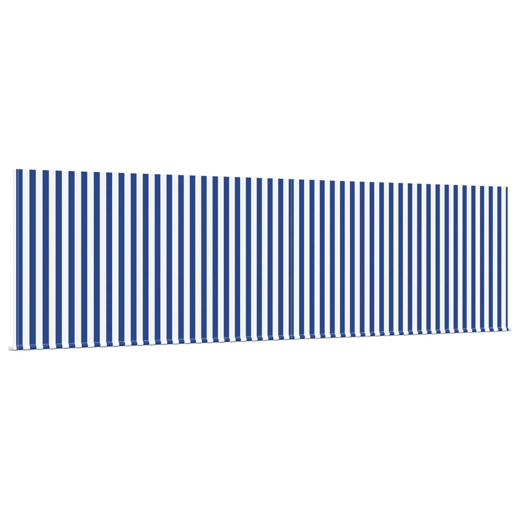 Toldo Retráctil Azul y 400 x 300 cm Poliéster y Aluminio