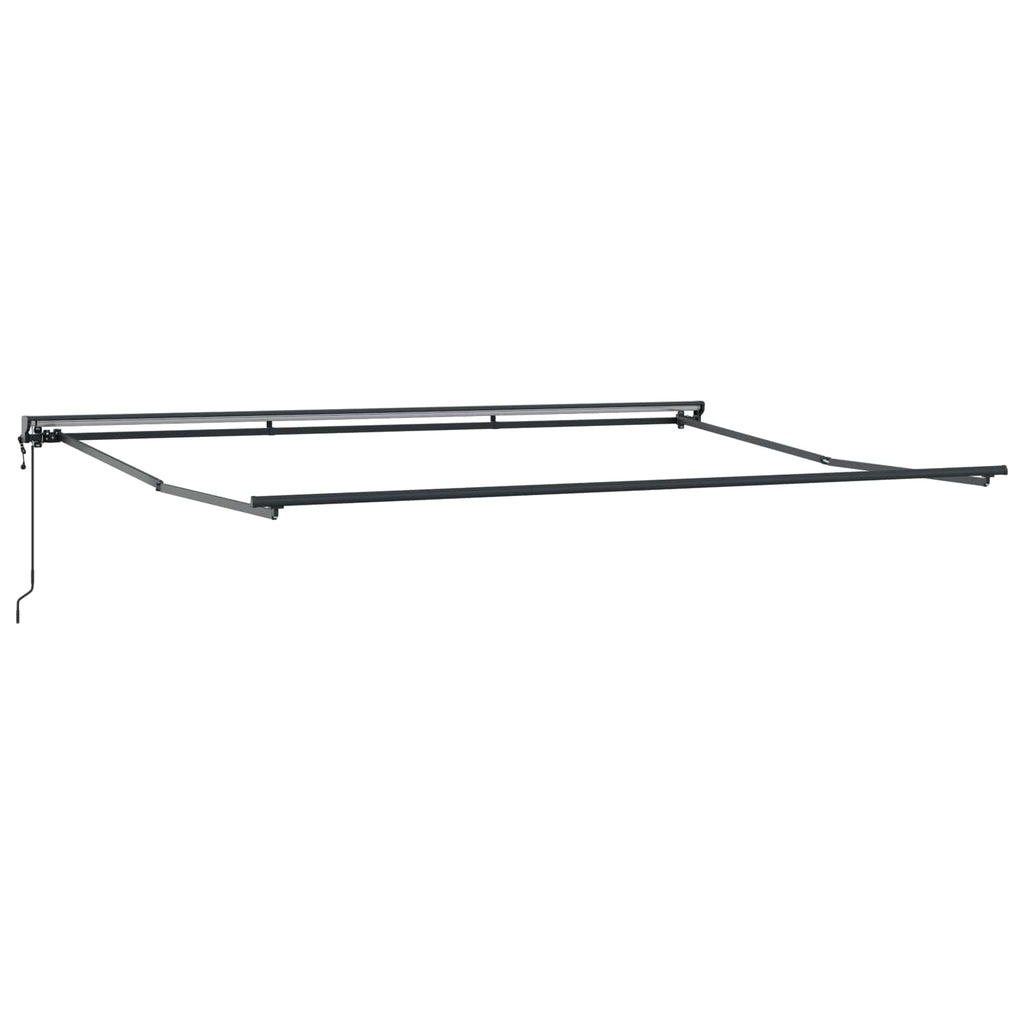 Toldo Retráctil Azul y 400 x 300 cm Poliéster y Aluminio