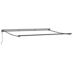 Toldo Retráctil Azul y 400 x 300 cm Poliéster y Aluminio
