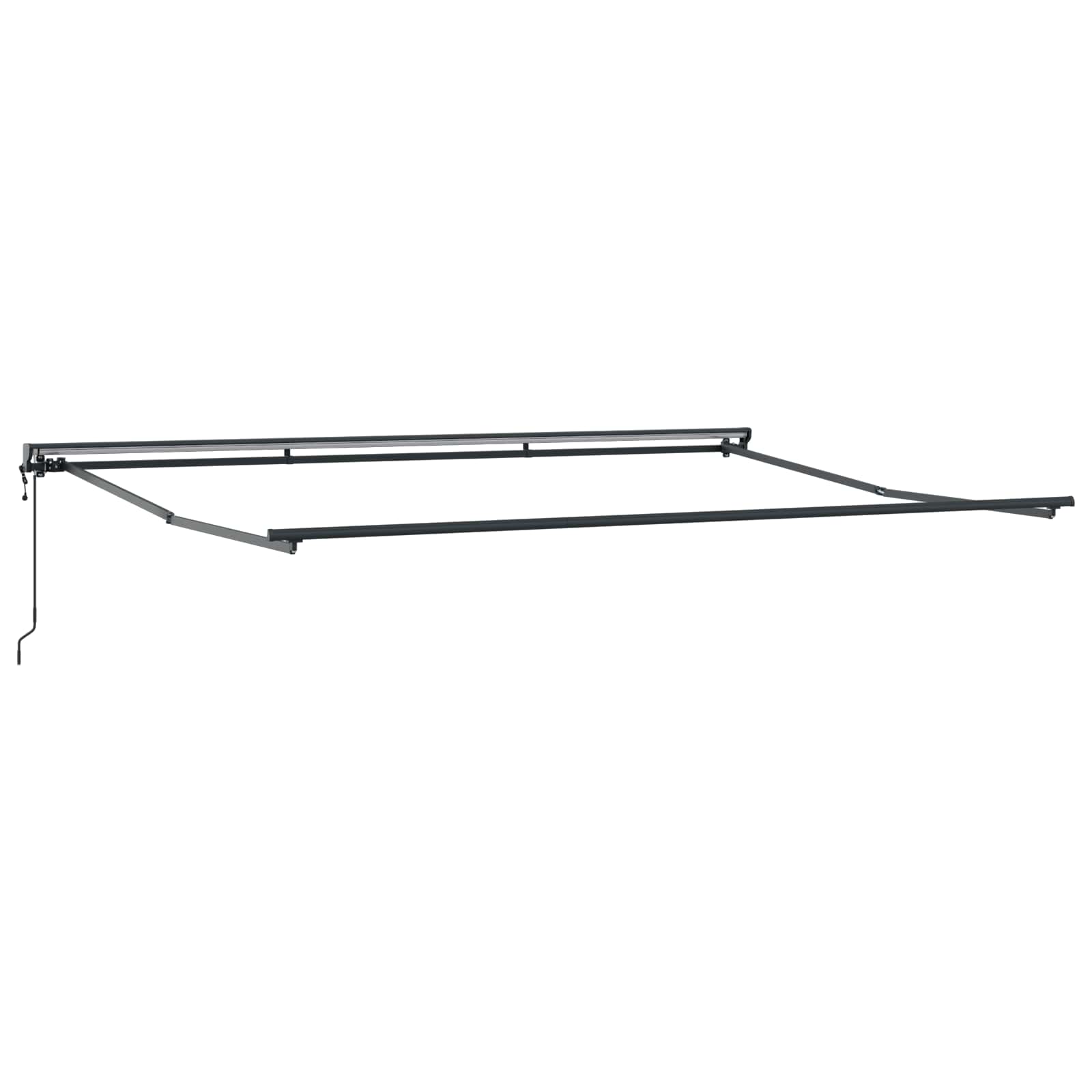Toldo Retráctil Azul y 400 x 300 cm Poliéster y Aluminio