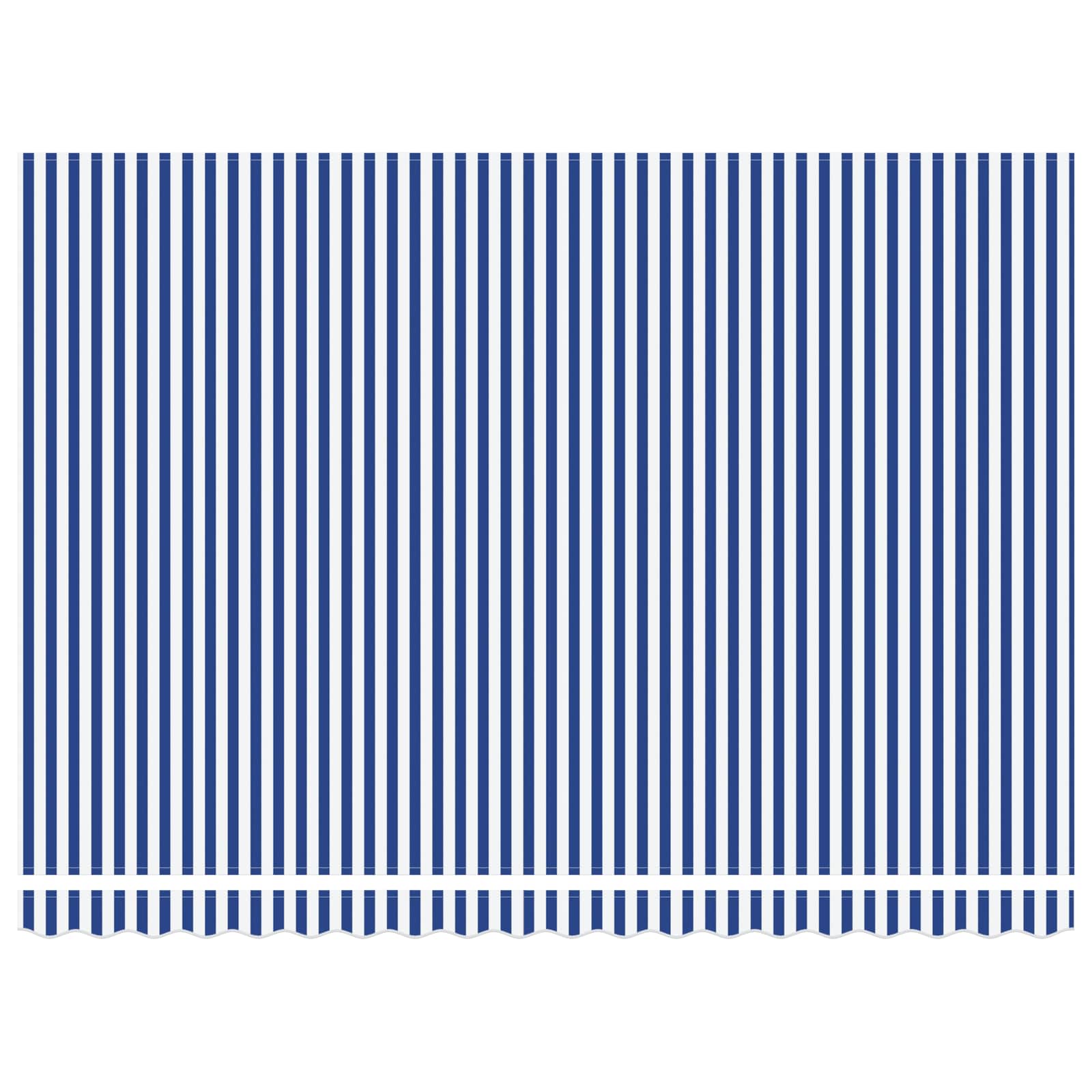 Toldo Retráctil Azul y 400 x 300 cm Poliéster y Aluminio