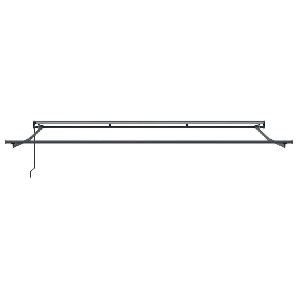 Toldo Retráctil Antracita 450 x 300 cm Poliéster y Aluminio