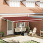 Toldo Naranja y Marrón 450 x 300 x 165 cm Poliéster y metal