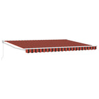 Toldo Naranja y Marrón 450 x 300 x 165 cm Poliéster y metal